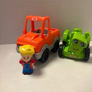 Fisher-Price Orange‎ and Green Toy Truck Set